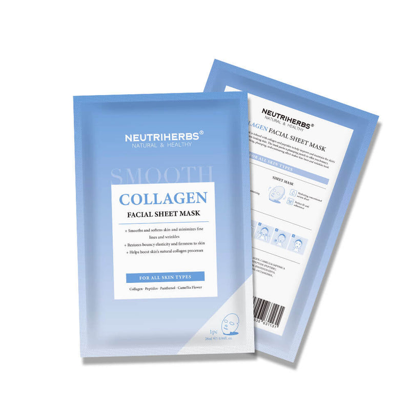 Private Label Firming & Smoothing Collagen Facial Sheet Mask