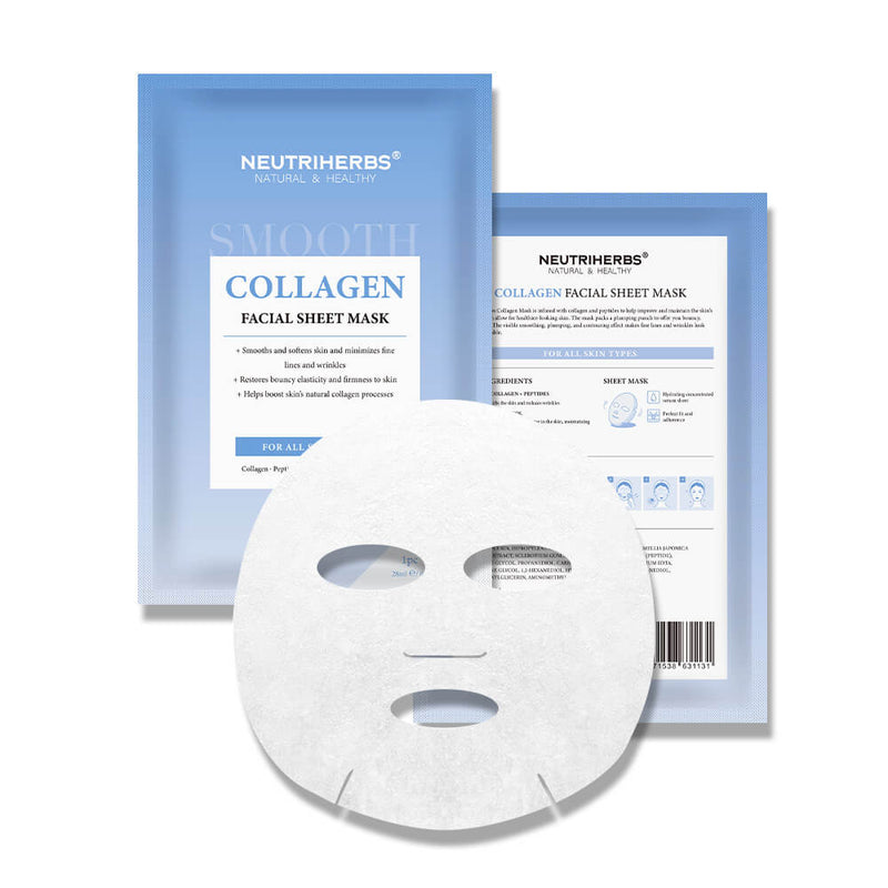 Private Label Firming & Smoothing Collagen Facial Sheet Mask