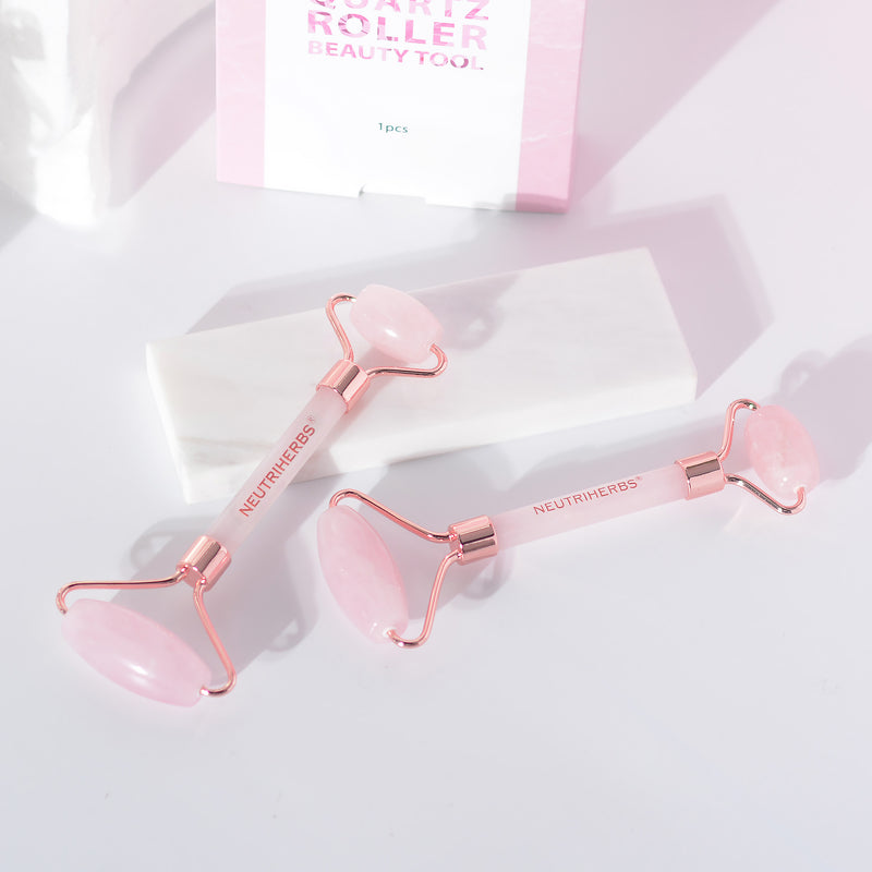 Private Label | Wholesale Rose Quartz Facial Roller