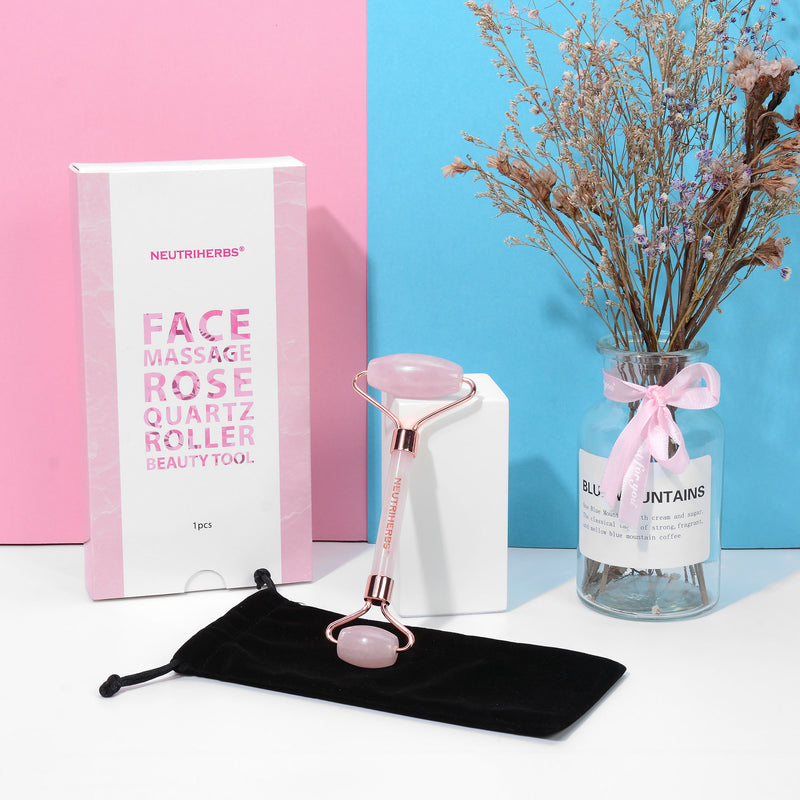 Private Label | Wholesale Rose Quartz Facial Roller