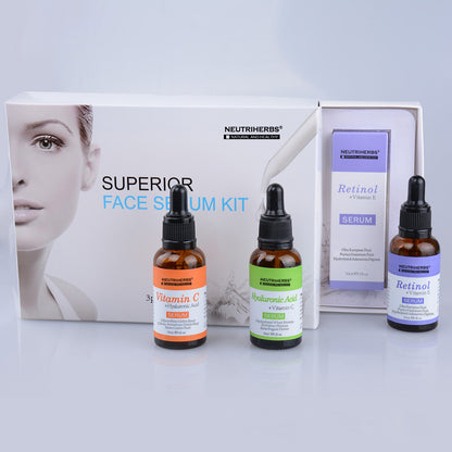 Face Serum Kit-Vitamin C Serum-Retinol Serum-Hyaluronic Acid Serum - Amarrie Cosmetics