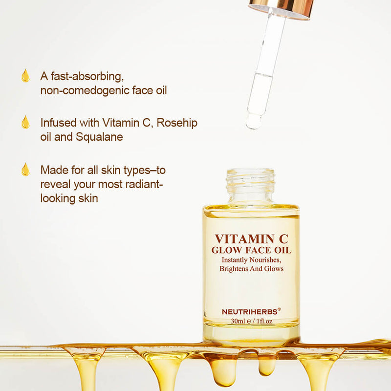 Private Label | Wholesale Vitamin C Glowing And Hydration Oil For Dry And Dull Skin