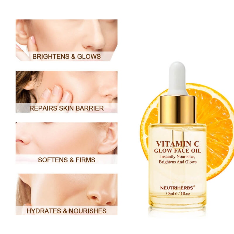 Private Label | Wholesale Vitamin C Glowing And Hydration Oil For Dry And Dull Skin