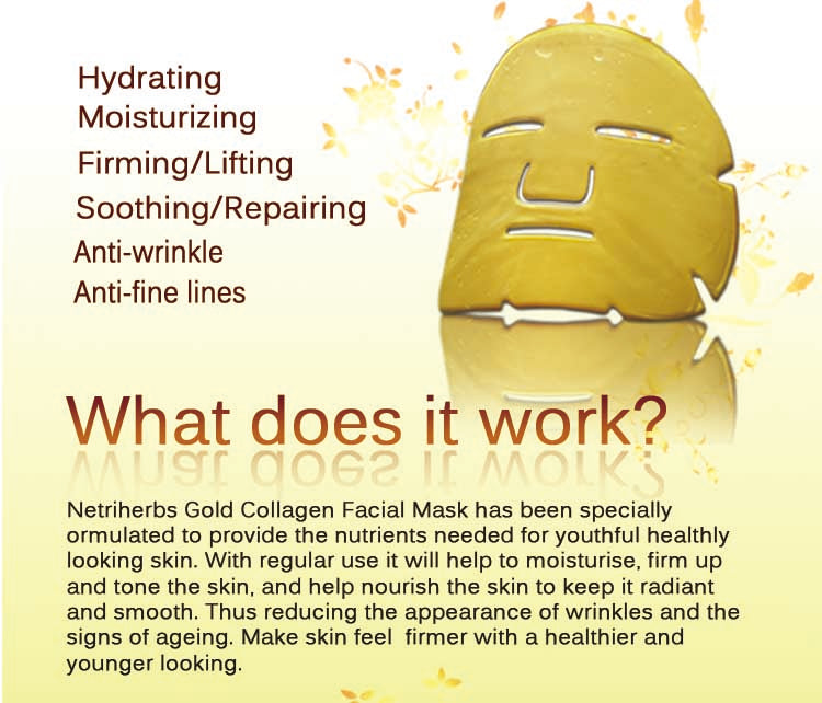 Private Label 24K Gold Collagen Mask 