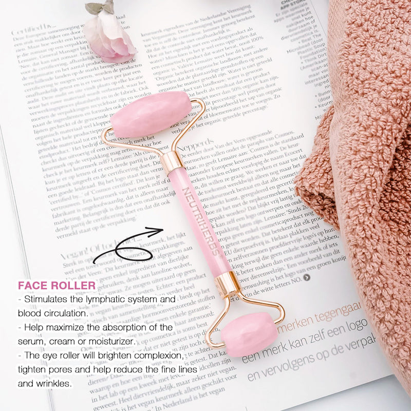 Wholesale Rose quartz facial roller