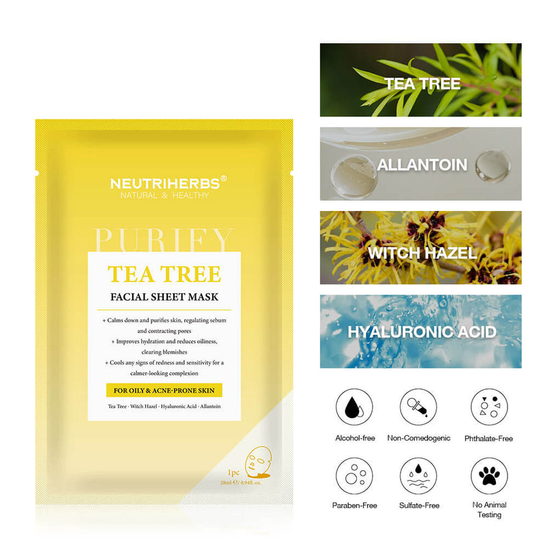 Private Label Antibacterial Spot Removal Tea Tree Mask