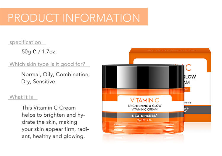 Private Label Vitamin C Face Moisturizer For Anti-Aging
