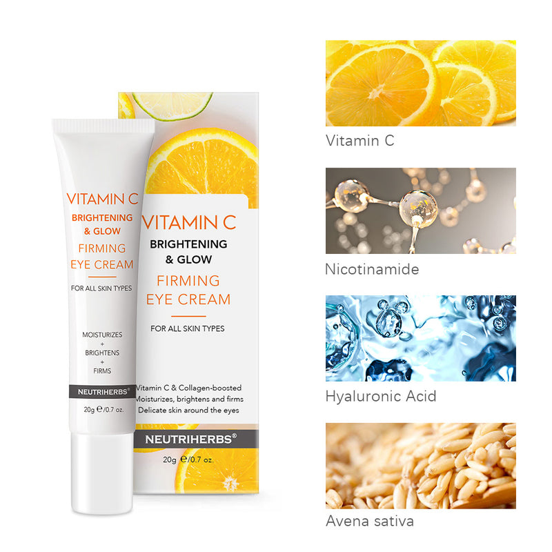 Vitamin C  Brightening & Glow Firming Eye Cream | deeply moisturizes delicate skin around the eyes while helping brighten and smooth to make the  eye area even more  radiant