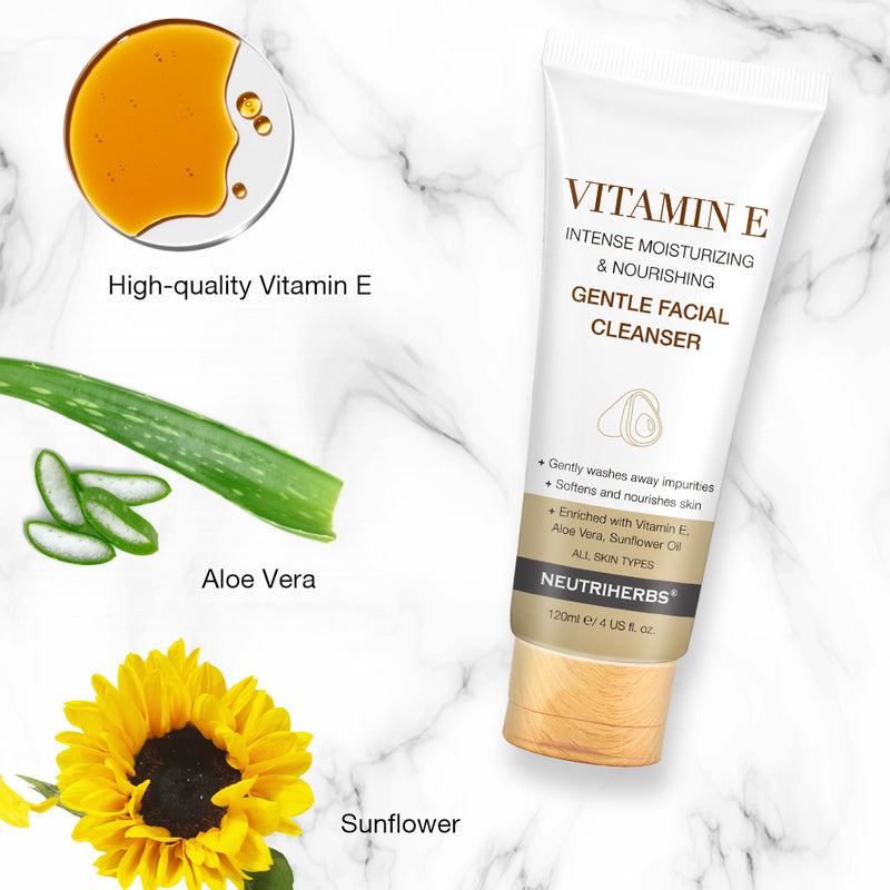 Private Label Vitamin E Intensive Moisture  Gentle Cleanser