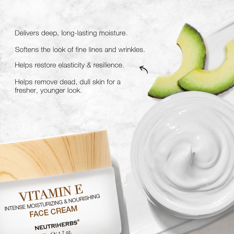 Private Label Vitamin E Intense Moisturizing & Nourishing Face Cream