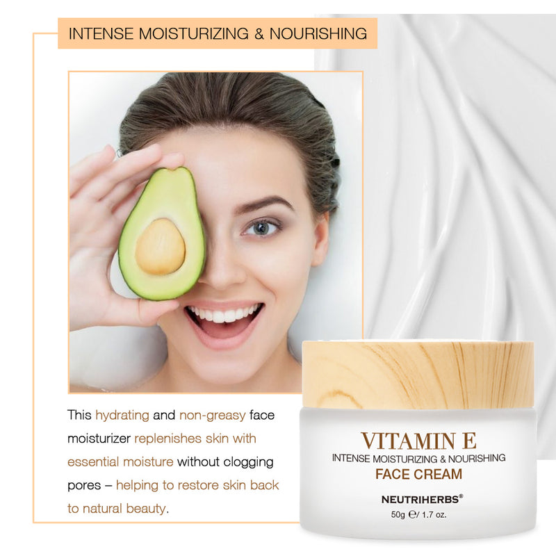 Private Label Vitamin E Intense Moisturizing & Nourishing Face Cream