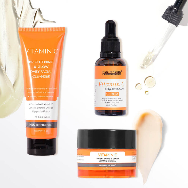 Private Label Vitamin C Brightening and Glowing Skincare Set