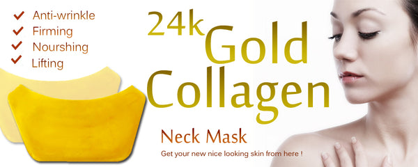 Private Label Anti-Aging 24K Gold Neck Collagen Mask