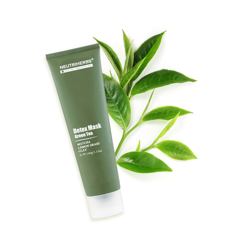  Private Label  Cleansing&Detox Green Tea Facial Mud Mask