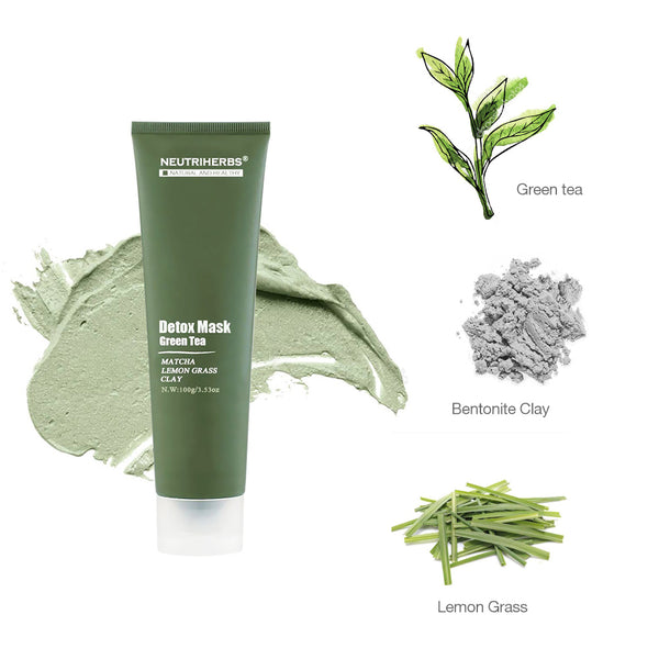 Soothing Anti Wrinkle Detox Face Mud Green Tea Mask