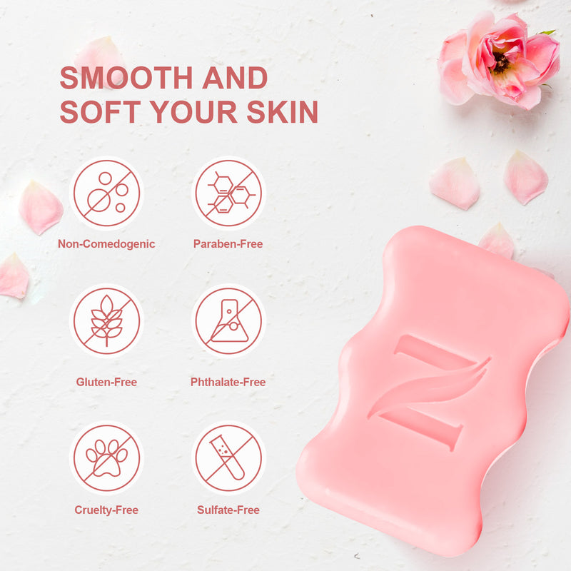 Natural and herbal kojic acid+rose soap for selling