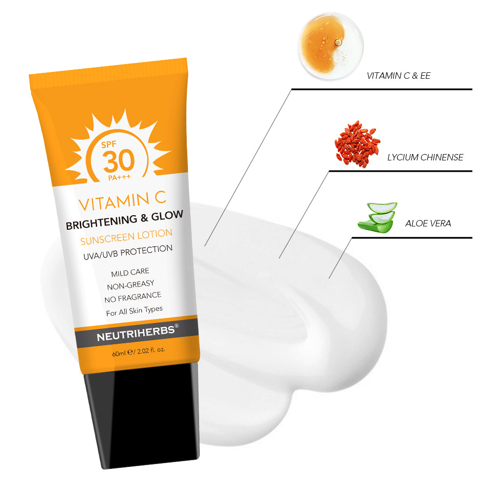 Neutriherbs Vitamin C Physical Sunscreen Lotion SPF30 for all skin types