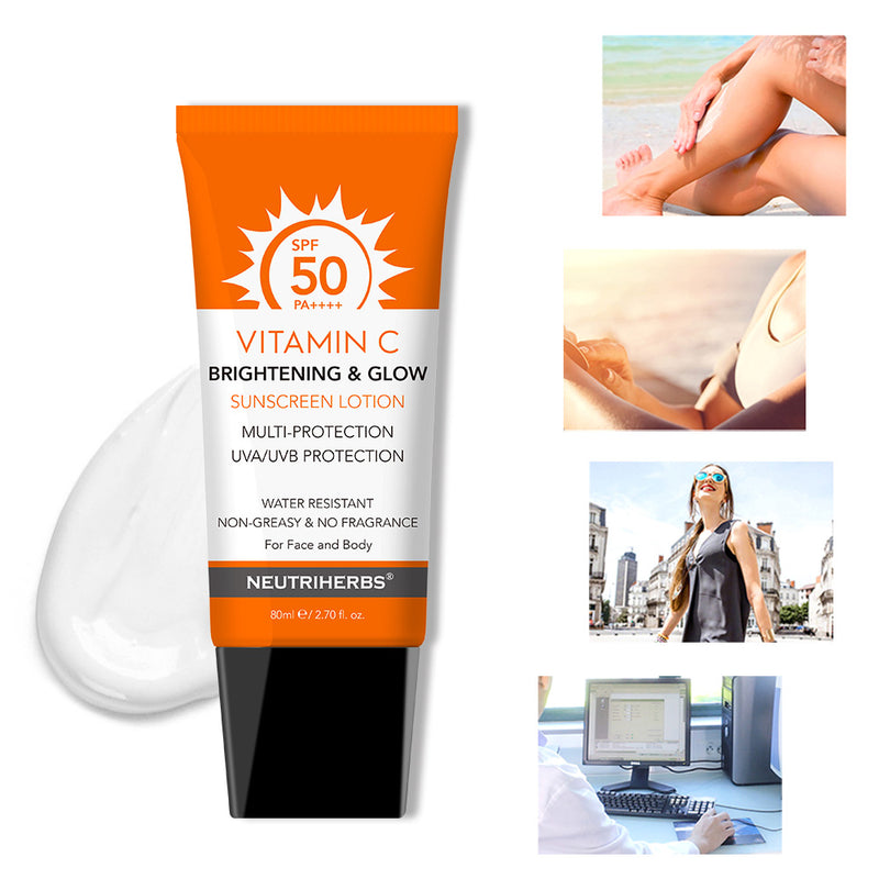 Private Label SPF 50 Mineral Sunscreen Lotion for Face and Body