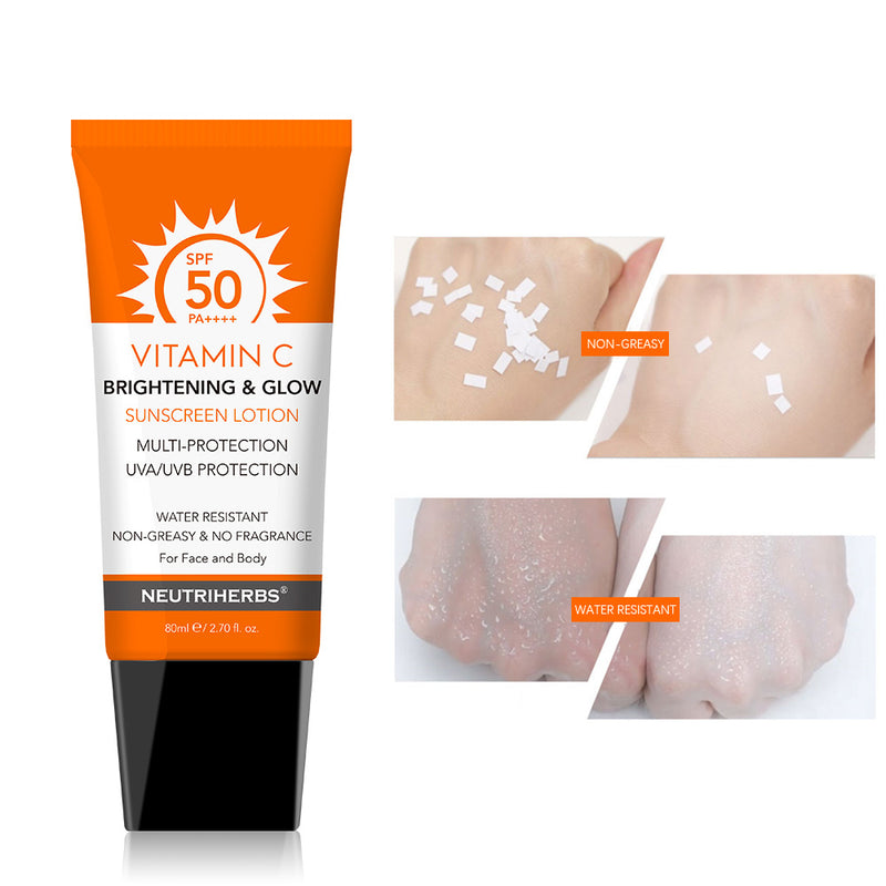 Private Label SPF 50 Mineral Sunscreen Lotion for Face and Body